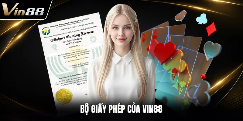 Bộ giấy phép của VIN88